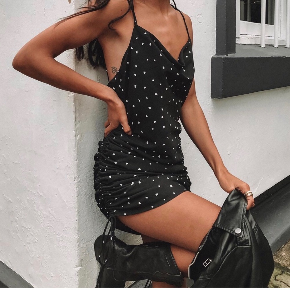 Princess Polly String Along Mini Dress Hearts
